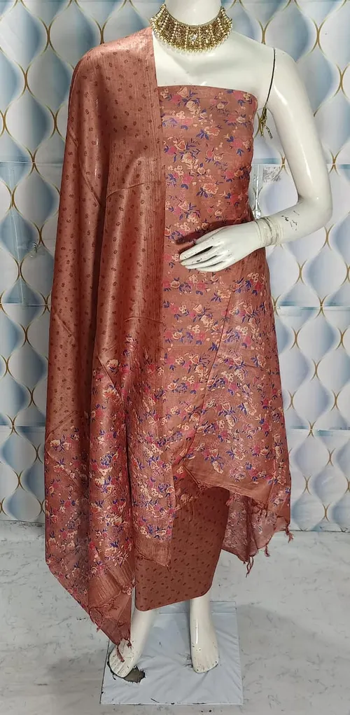 Elegant Katan Silk Full Suit – A Timeless Blend of Luxury and Tradition